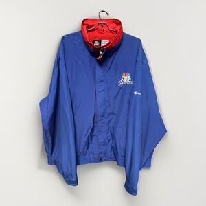 Vintage NBC Sports Men's Jacket Champion Embroidered Windbreaker Size L